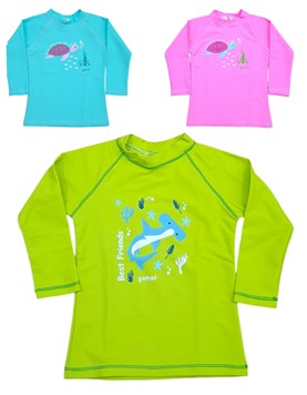 Remera bebe/beba manga larga UV+50 estampada. Gamise