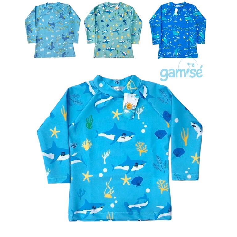 Remera bebe/beba manga larga UV+50 estampada. Gamise