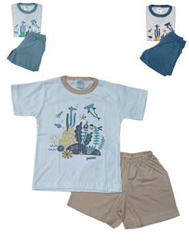 CONJUNTO NIÑO ESTAMPADO AVENTURA. COLORES SURTIDOS. GAMISE