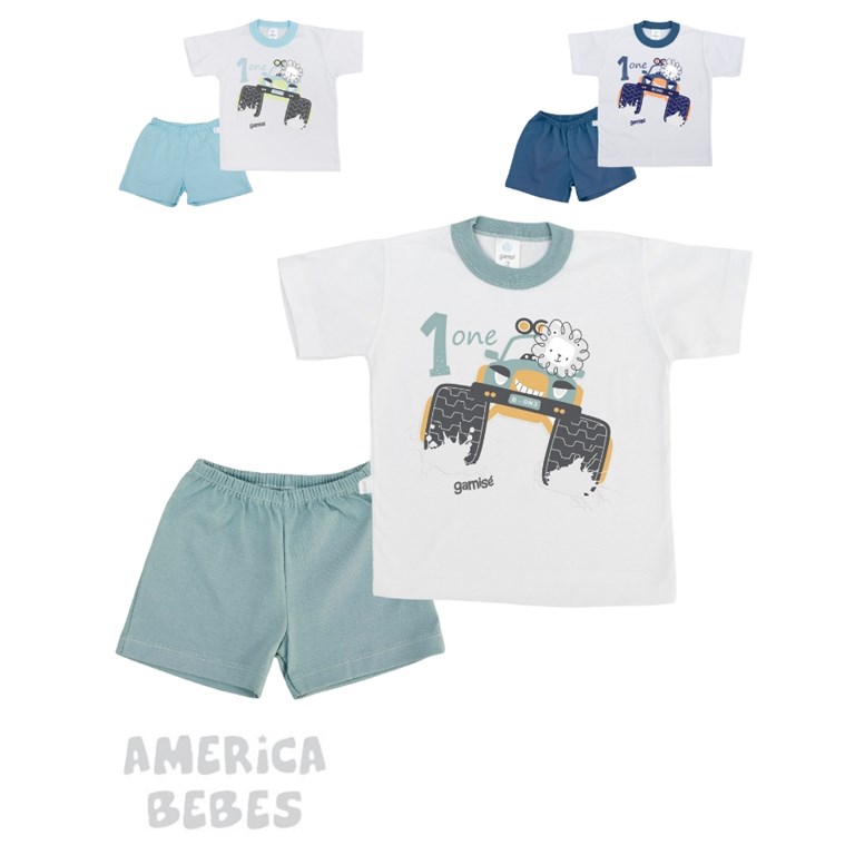 CONJUNTO NIÑO ESTAMPADO AVENTURA. COLORES SURTIDOS. GAMISE