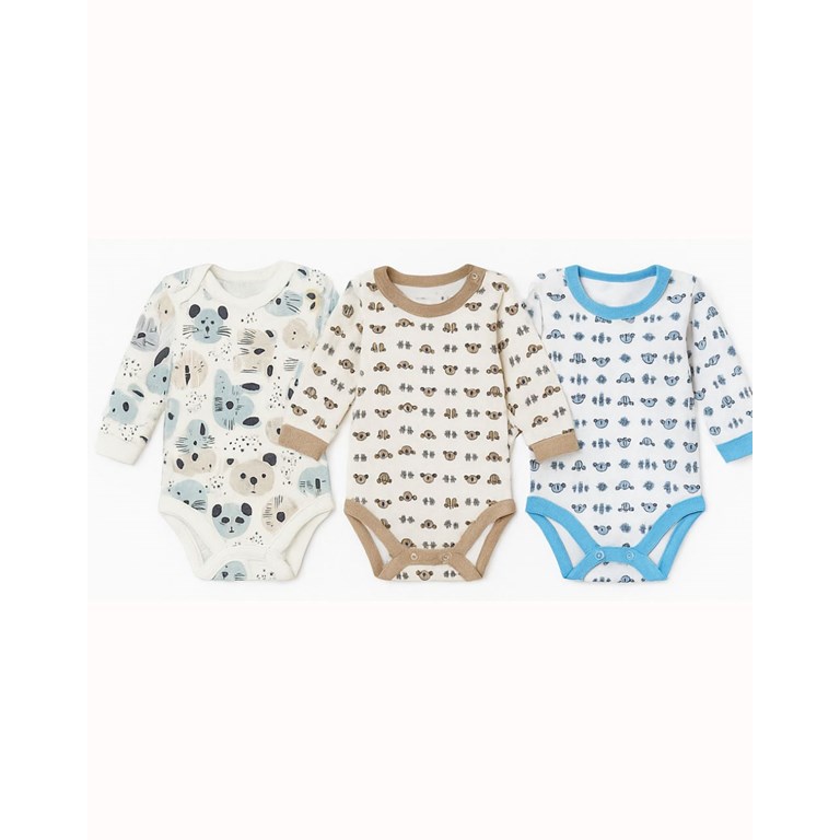 BODY MANGA LARGA LINEA ESTAMPADO AVENTURA BEBE. COLORES SURTIDOS. GAMISE.