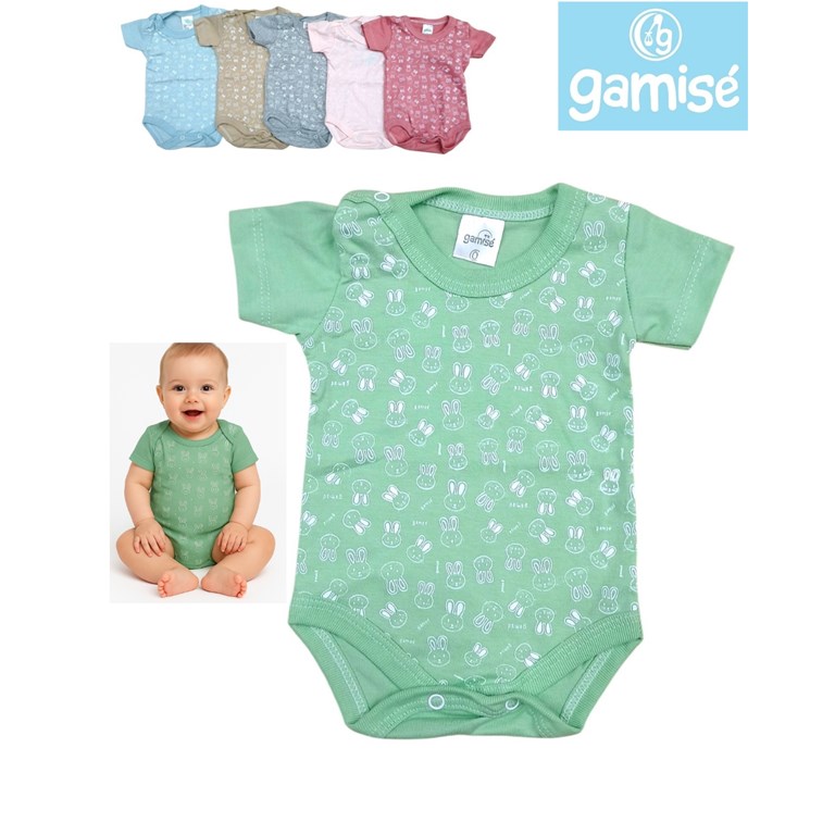 Body manga corta estampado. Gamise
