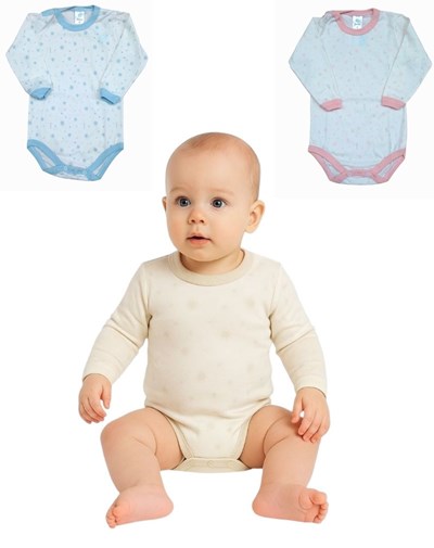 BODY ML ESTAMPA PLAYA / PALMERAS LINEA SOFT  GAMISE