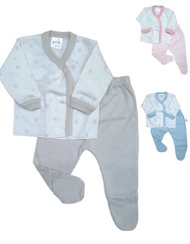 SET 2 PIEZAS BATITA Y MEDIO OSITO LISO BATITA ESTAMPADA PLAYA LINEA SOFT GAMISE