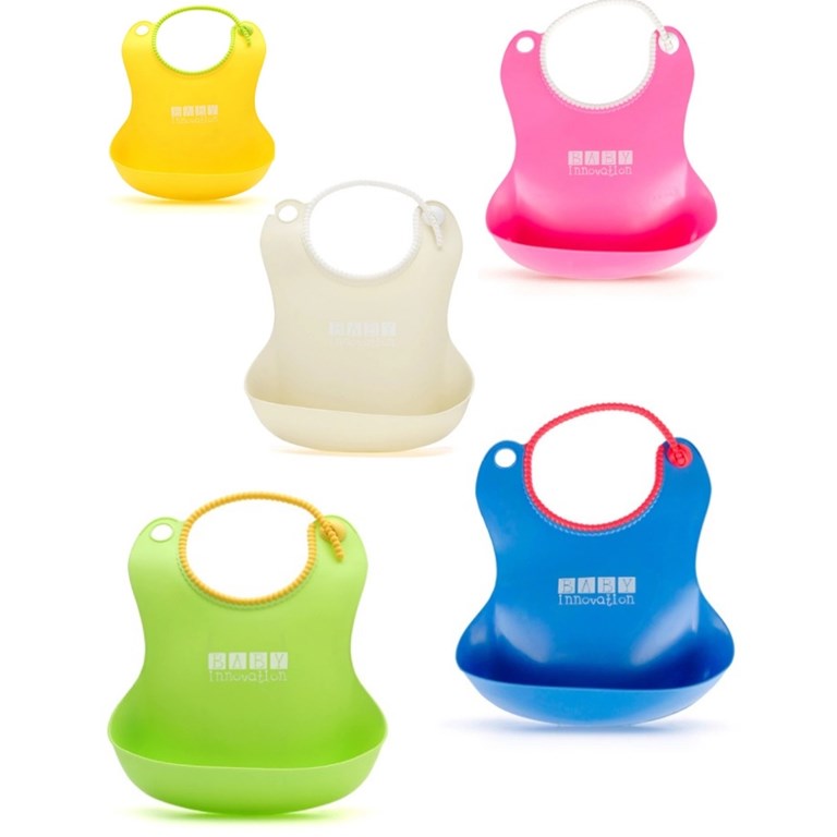 BABERO PREMIUM. COLORES: AZUL - ROSA - VERDE - AMARILLO - GRIS - CREMA.  BABY INNOVATION