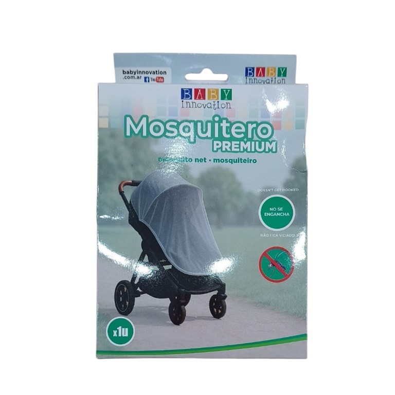 Mosquitero PREMIUM super suave Elastizado Universal. Micro red. para cochecito. Baby Innovation.