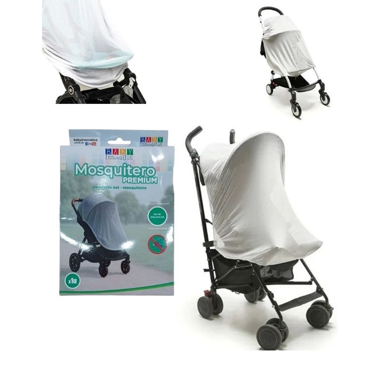 Mosquitero PREMIUM super suave Elastizado Universal. Micro red. para cochecito. Baby Innovation.