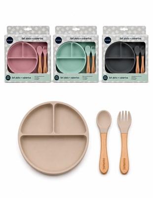 SET  PLATO + CUBIERTO CON PACKAGING