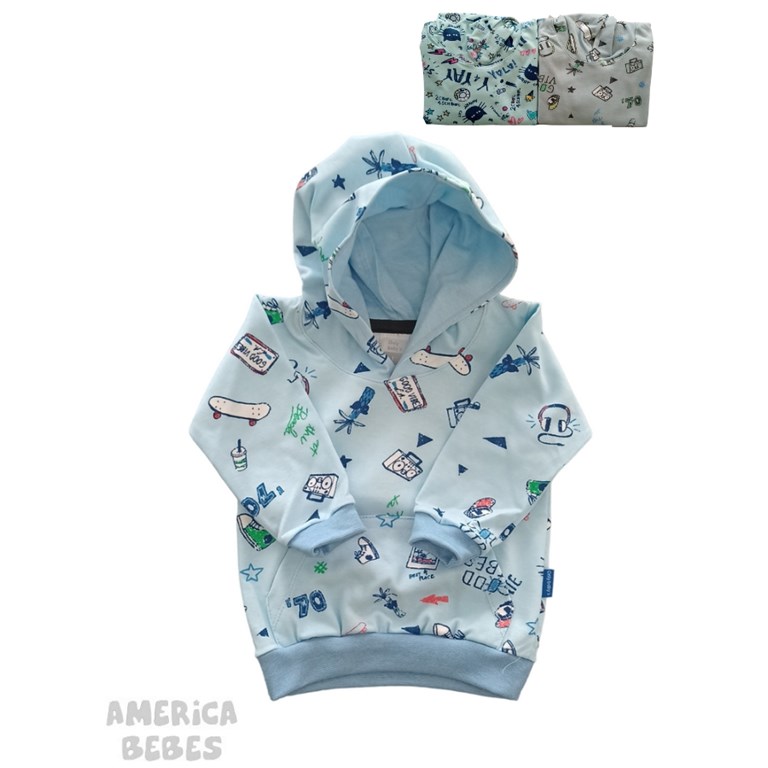 BUZO DE BEBE ESTAMPADO COLORES VARIOS PREMIUM