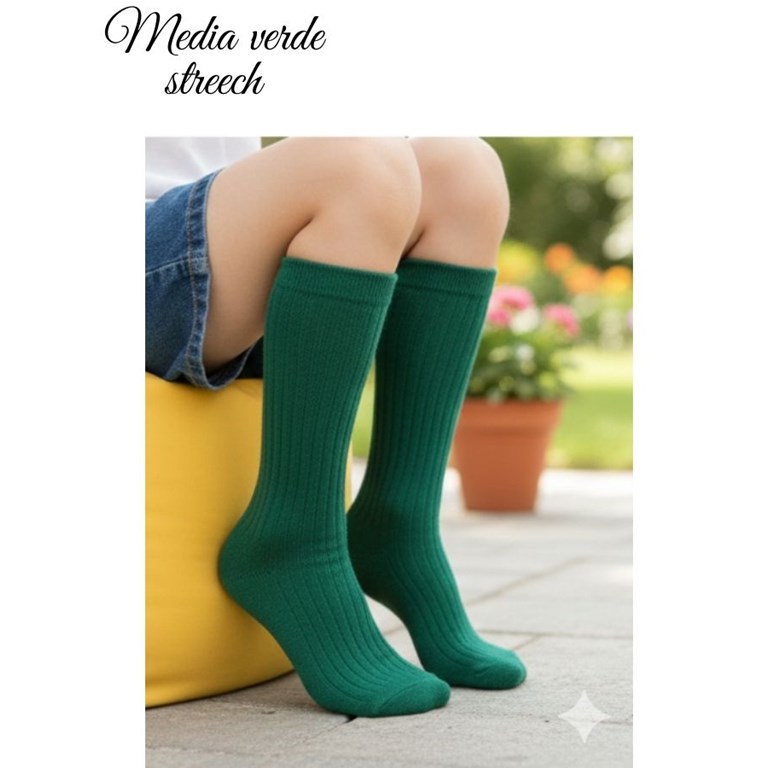 MEDIA 3/4 STREECH MORLEY VERDE SAYER