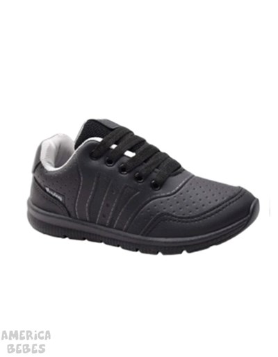 A112 NEGRO ZAPATILLA ACORDONADA COLEGIAL HEYDAY
