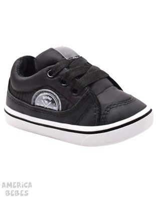 A185 NEGRO ZAPATILLA ACORDONADA COMBINADA HEYDAY