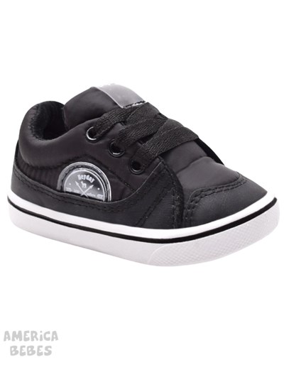 A185 NEGRO ZAPATILLA ACORDONADA COMBINADA HEYDAY