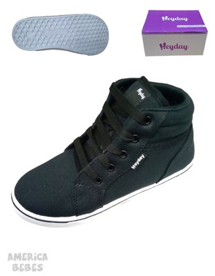 A204 NEGRO BOTA ACORDONADA HEYDAY