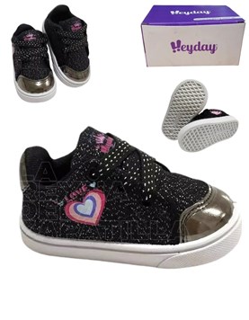 A192 NEGRO ZAPATILLA ESTAMPADA TIEMPO LIBRE HEYDAY