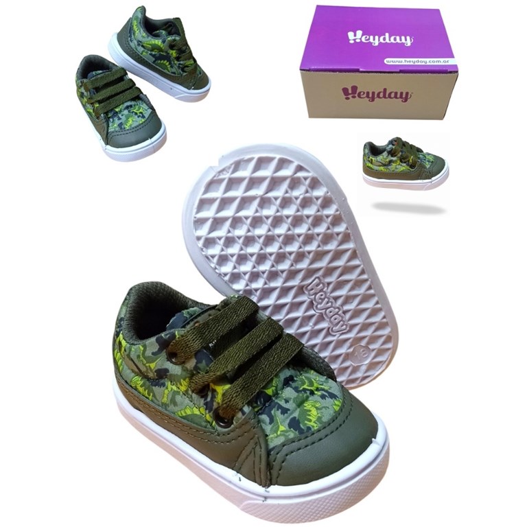 A222 VERDE ZAPATILLA CAMUFLADA. HEYDAY