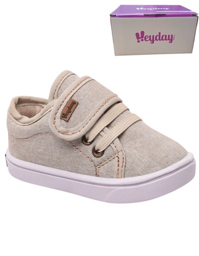 Articulo 240 beige zapatilla con cordon y abrojo love heyday