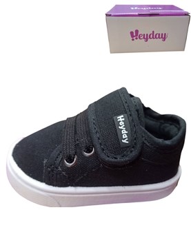 Articulo 240 negro zapatillas con cordon y abrojo love heyday