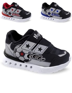 ZAPATILLA DEPORTIVA CON LUZ Y ABROJO . HEYDAY
