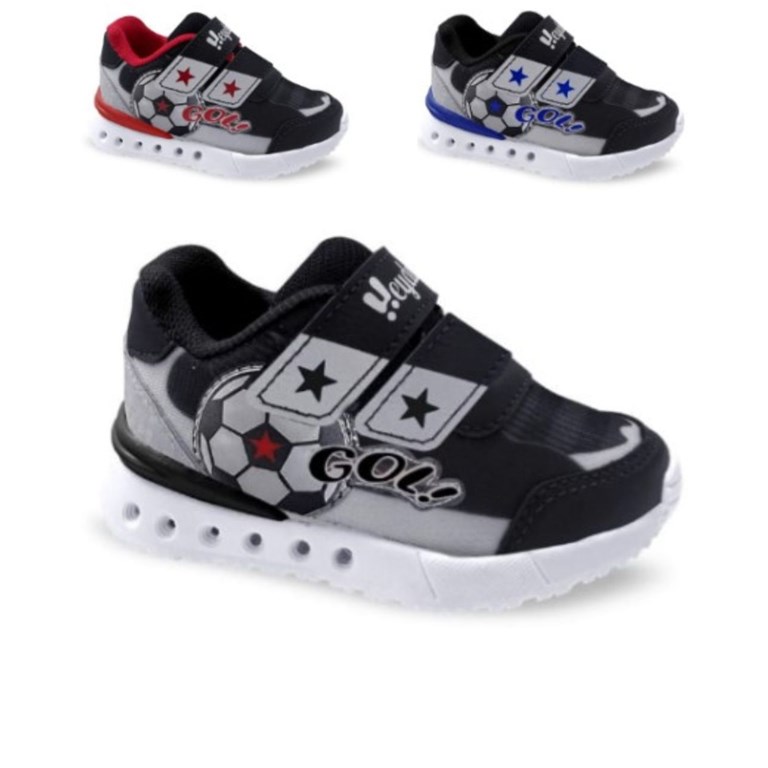 ZAPATILLA DEPORTIVA CON LUZ Y ABROJO . HEYDAY