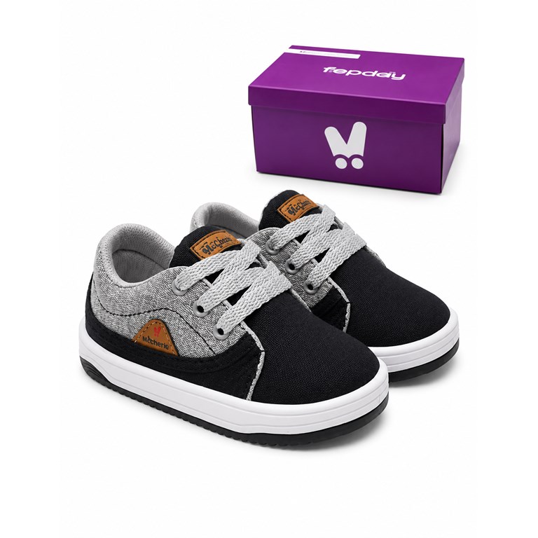 A259 NEGRO ZAPATILLA ACORDONADA. HEYDAY