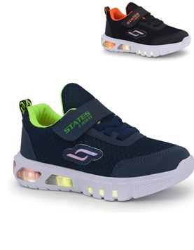 Zapatillas CON LUZ deportivas con cordon abrojo. heyday
