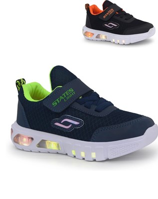 Zapatillas CON LUZ deportivas con cordon abrojo. heyday