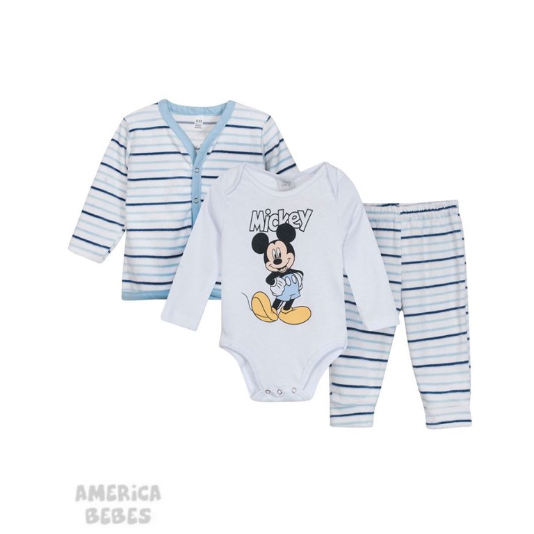 SET BEBE PLUSH BODY MAS PANTALON Y CAMPERA EN CAJA DISNEY