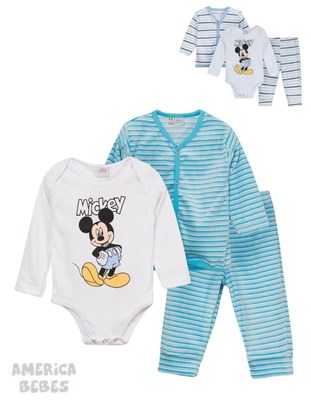 SET BEBE PLUSH BODY MAS PANTALON Y CAMPERA EN CAJA DISNEY