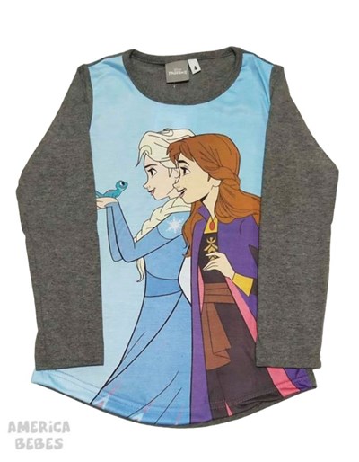 REMERA MANGA LARGA NENA SUBLIMADA FROZEN DISNEY