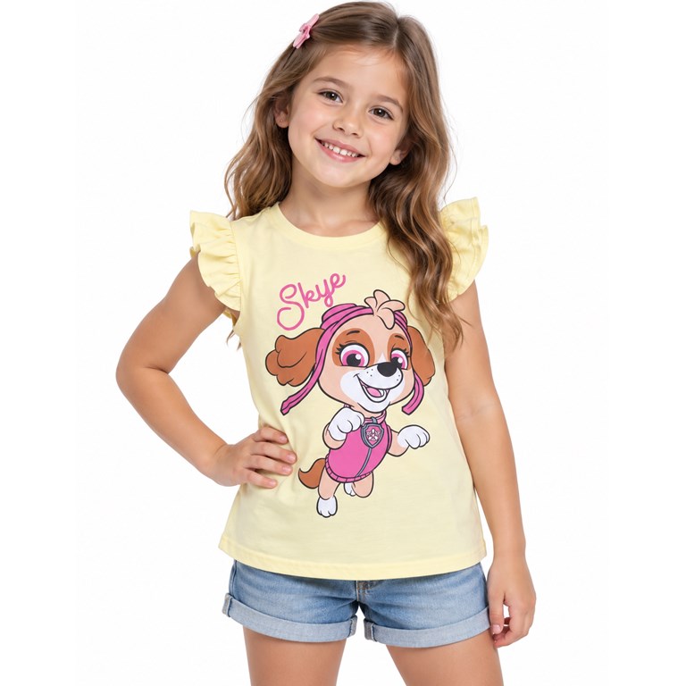 MUSCULOSA PARA NENA ESTAMPA SKYE CON VOLADOS. DISNEY
