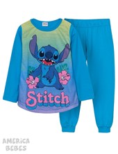 Pijama M/L nena Stitch. Disney