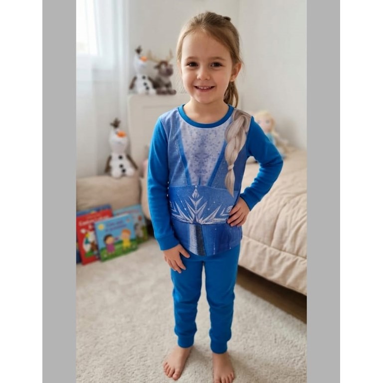 PIJAMA DE INTERLOCK ELSA DISFRAZ. DISNEY