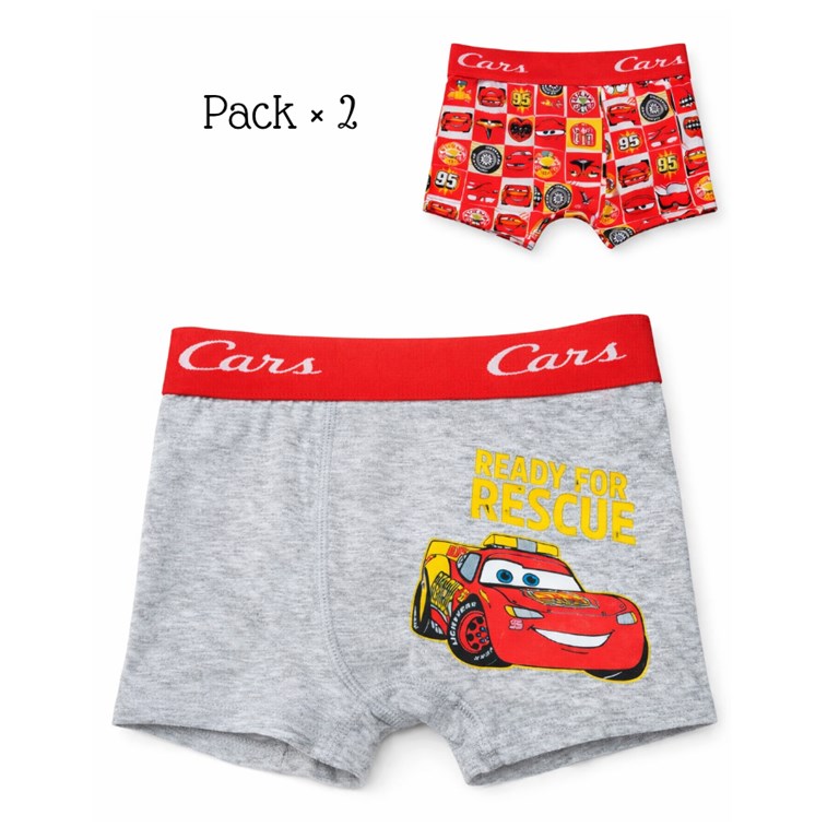 PACK X 2 UNIDADES: BOXER CARS IMPORTADO. DISNEY