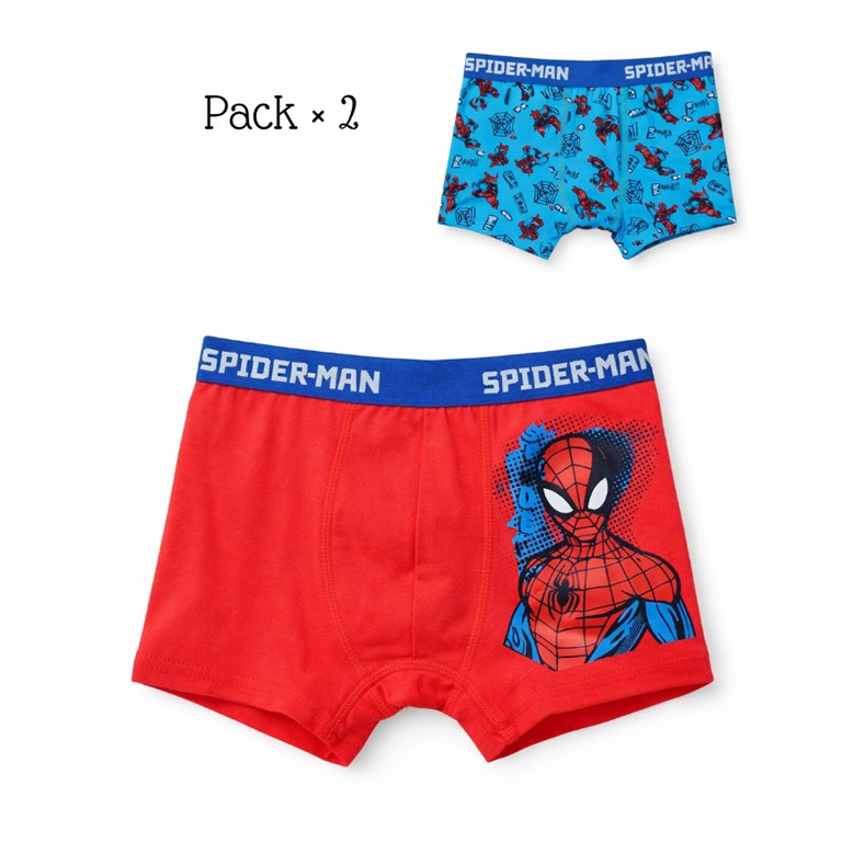 BOXER X 2 UNIDADES: BOXER SPIDERMAN IMPORTADO. DISNEY
