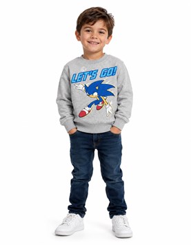 BUZO FRISA PARA NENE SONIC 'LET´S GO' .DISNEY