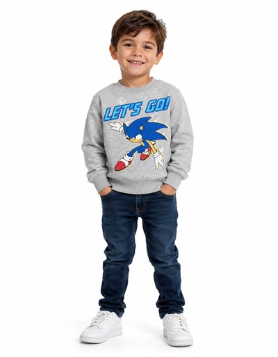 BUZO FRISA PARA NENE SONIC 'LET´S GO' .DISNEY