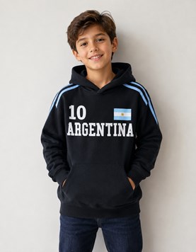 BUZO DE FRIZA PARA NENE, ESTAMPA 'ARGENTINA'. DISNEY