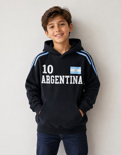 BUZO DE FRIZA PARA NENE, ESTAMPA 'ARGENTINA'. DISNEY