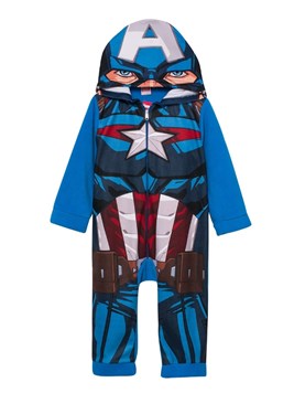 ENTERITO MICROPOLAR CAPITAN AMERICA CON CAPUCHA NENE ROLFY