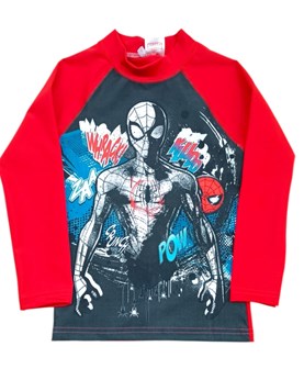 REMERA MANGA LARGA SPIDERMAN UV50+. DISNEY