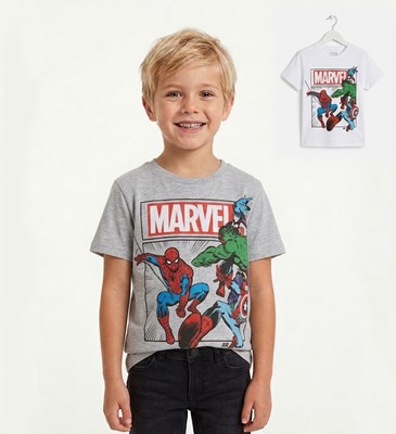 REMERA MANGA CORTA ESTAMPA AVENGERS MARVEL. DISNEY