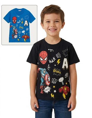 REMERA MANGA CORTA  ESTAMPA AVENGERS 'A'. DISNEY