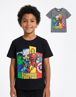 REMERA MNGA CORTA ESTAMPA AVENGERS STRONGER. DISNEY