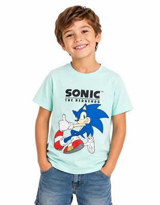 REMERA MANGA CORTA ESTAMPA SONIC. DISNEY
