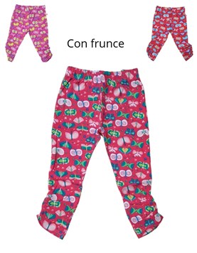 CALCITA CON FRUNCE ESTAMPADA PARA BEBA BABY SKIN