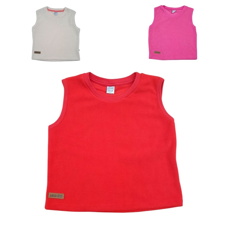 CHALECO ESCOTE REDONDO DE MICROPOLAR. SKIN