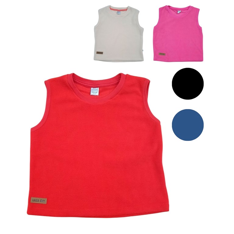 CHALECO ESCOTE REDONDO DE MICROPOLAR. SKIN