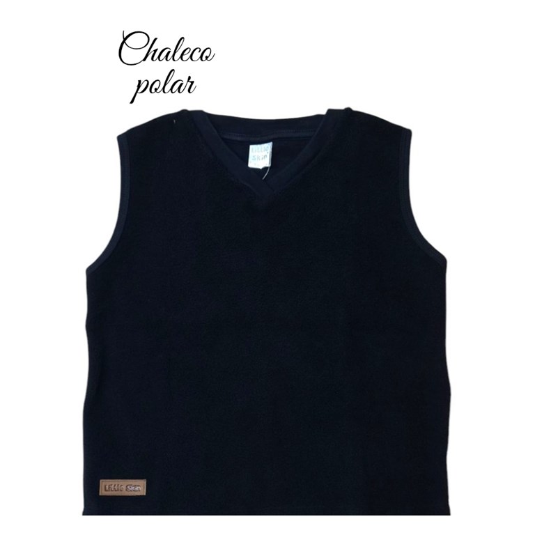 CHALECO DE NENE ESCOTE V EN MICROPOLAR. SKIN