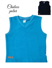 CHALECO DE NENE ESCOTE V EN MICROPOLAR. SKIN